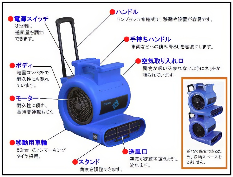 TENNANT 業務用 送風機 J1003 ブロワ 床 フロア カーペット 乾燥 清掃