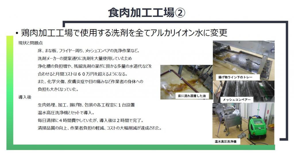 食肉加工工場 調理加工工程 洗浄 工場洗浄 衛生管理 事例