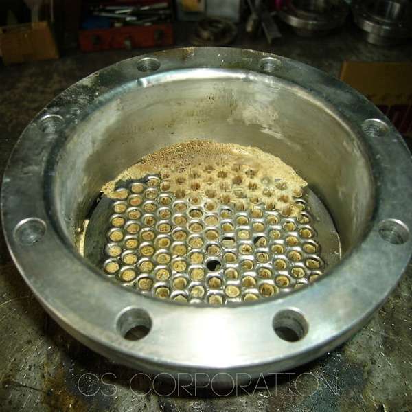 熱交換器スケール 洗浄前