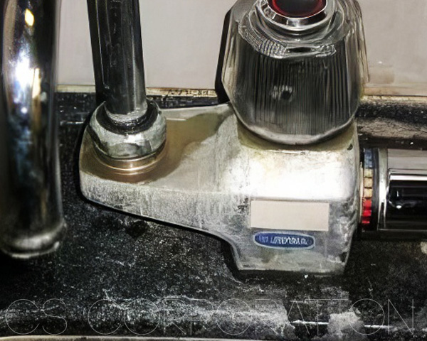 カラン洗浄剤 洗浄前